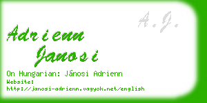 adrienn janosi business card