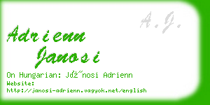 adrienn janosi business card
